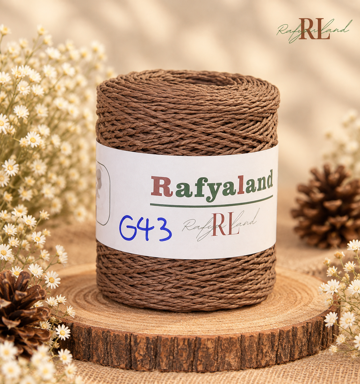 رافیاتابیده دوک شده‌ شکلاتیG43